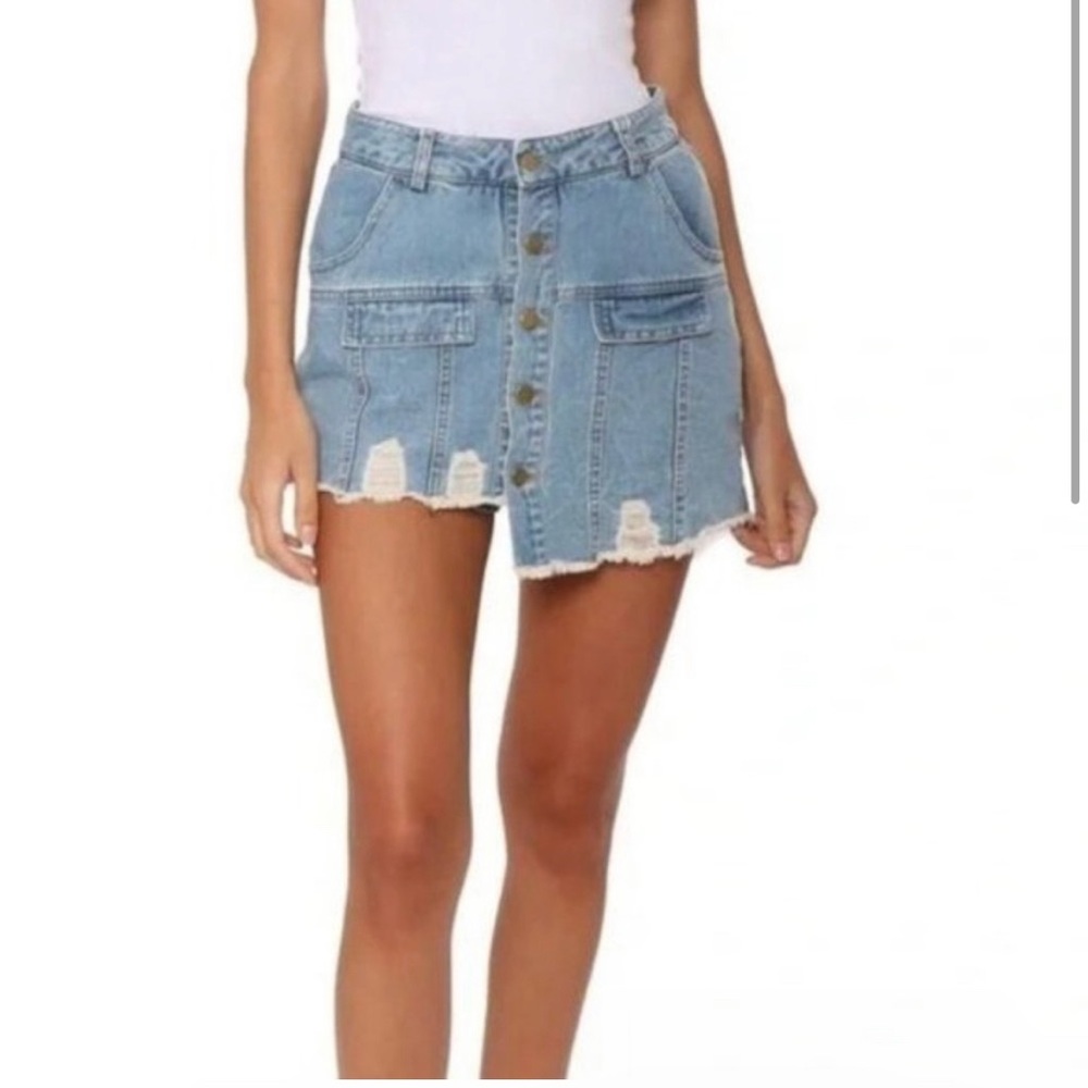 Raga LA Denim Skort Blue